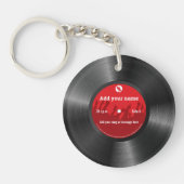 Koel  retro vinylrecord, acrylSleutelhanger Sleutelhanger (Voorkant)