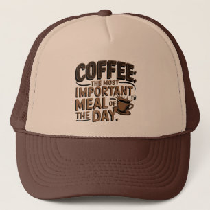 Koel retro woord kunst koffie Trucker Hoed Pet