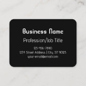 Koel Retromodern | Wit & Zwart Visitekaartje (Achterkant)