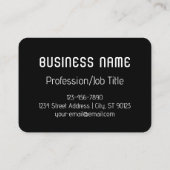 Koel Retromodern | Zwart-wit Visitekaartje (Achterkant)