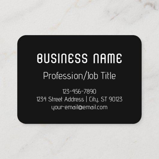 Koel Retromodern | Zwart-wit Visitekaartje (Achterkant)