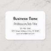 Koel Retromodern | Zwart-wit Visitekaartje (Achterkant)