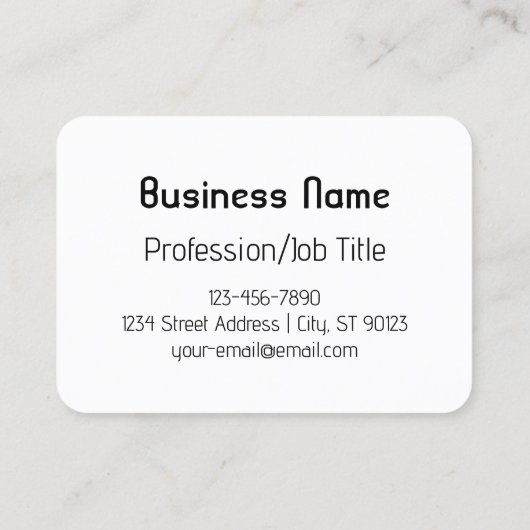 Koel Retromodern | Zwart-wit Visitekaartje (Achterkant)