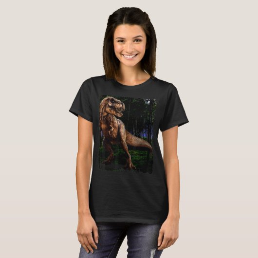 Koel Rex Dinosaur voor jongens Mannen Vrouwen Graf T-shirt (Voorkant volledig)