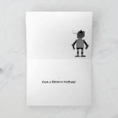 Koel robots Birthday Wishes Kaart (Binnen)