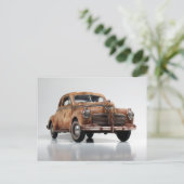 Koel roestvrij oude  schuur vindt auto briefkaart (Staand voorkant)