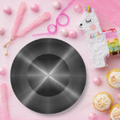 Koel roestvrij staal metaal #106 papieren bordje (Feest)