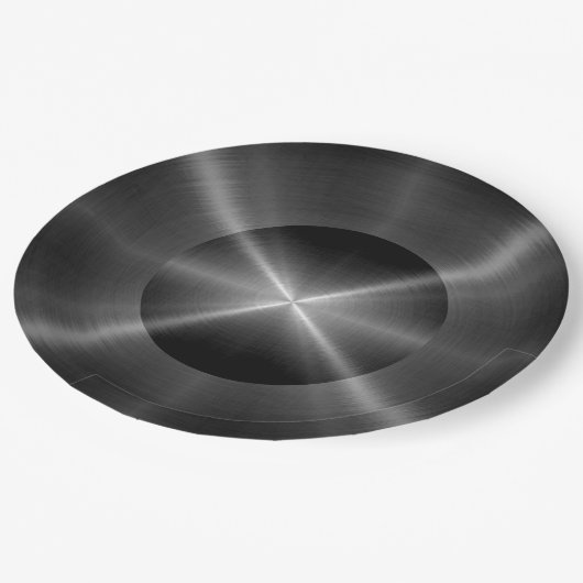 Koel roestvrij staal metaal #106 papieren bordje (Gekanteld)