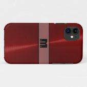 Koel Rood Glanzend RVS Metaal 14 Case-Mate iPhone Case (Achterkant (horizontaal))