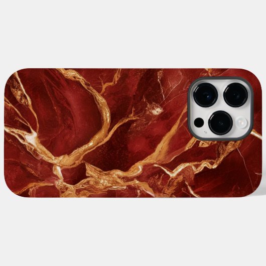 Koel rood goud marmer Case-Mate iPhone case (Achterkant (horizontaal))