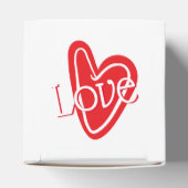 Koel Rood Hart Met LIEFDE Bedankdoosjes (Bovenkant)