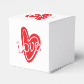 Koel Rood Hart Met LIEFDE Bedankdoosjes (Achterkant)