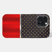 Koel Rood Metallic Hoesje voor Mobiele Telefoon iPhone Hoesje (Achterkant horizontaal)