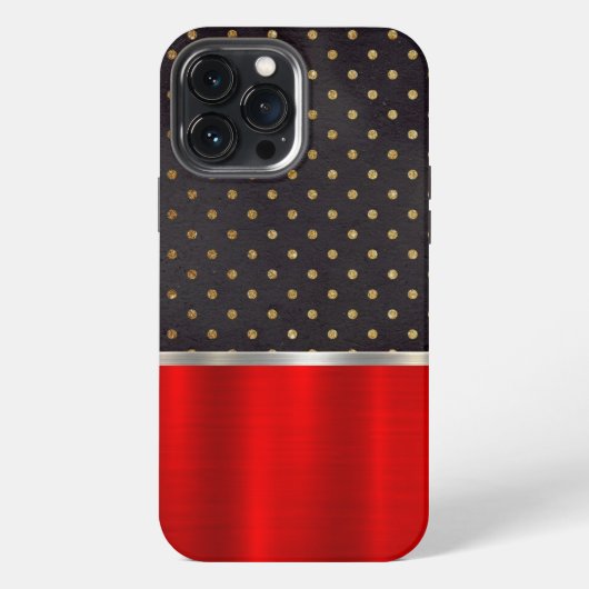 Koel Rood Metallic Hoesje voor Mobiele Telefoon iPhone Hoesje (Achterkant)
