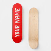 Koel Rood Persoonlijk Skateboard (Voorkant)