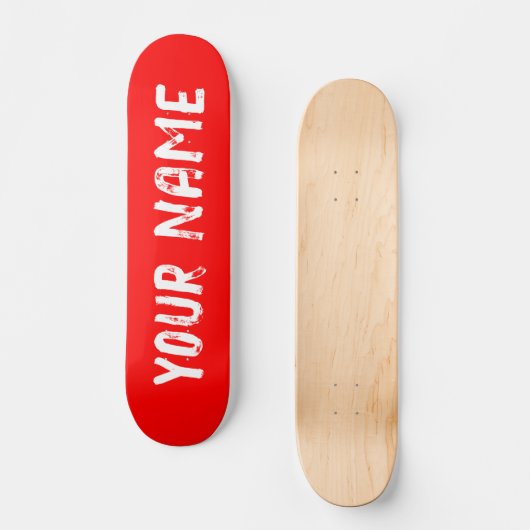 Koel Rood Persoonlijk Skateboard (Voorkant)