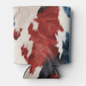 Koel Rood Wit Blauwe Koeienprint Blikjeskoeler (Voorkant)