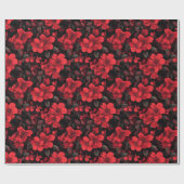 Koel roos bloem natuur inpakpapier (Vlak)