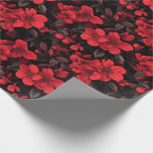 Koel roos bloem natuur inpakpapier (Hoek)