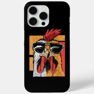 Koel Rooster met zonnebrillen Retro  Chic iPhone 15 Pro Max Hoesje