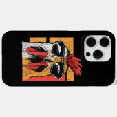 Koel Rooster met zonnebrillen Retro Chic Case-Mate iPhone Case (Achterkant (horizontaal))