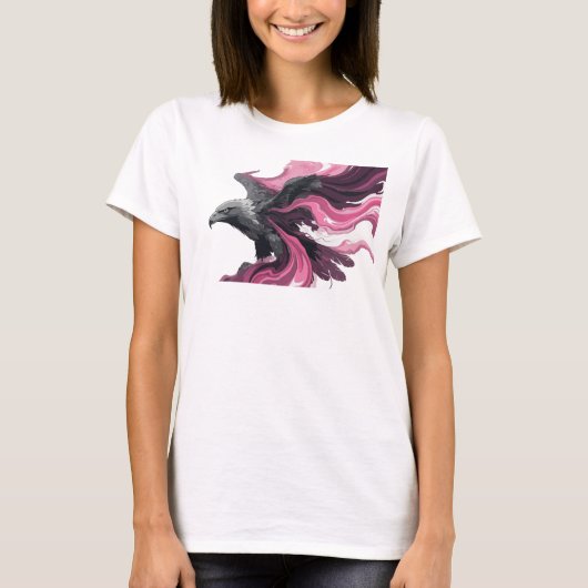 Koel roze abstract adelaar custom shirt (Voorkant)