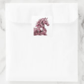 Koel roze abstract sticker motief (Tas)