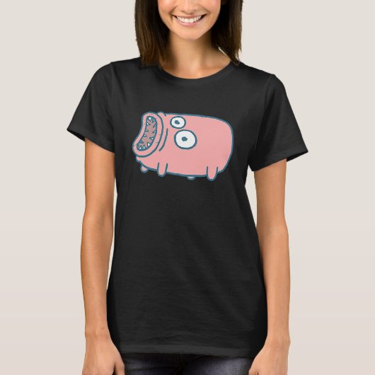 Koel Roze Alien Monster Omslag T-shirt (Voorkant)