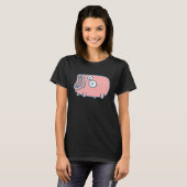 Koel Roze Alien Monster Omslag T-shirt (Voorkant volledig)