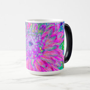 Koel Roze Blauw en Paarse Artistieke Dahlia Bloei Magische Mok