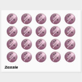 Koel Roze Bowling Ball Custom Party-Sticker Ronde Sticker (Vel)