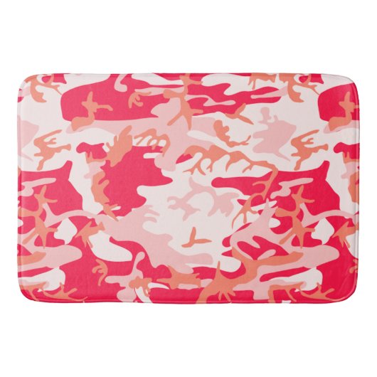 Koel roze camouflagepatroon badmat (Voorkant)