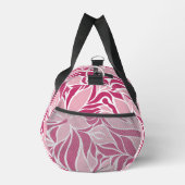 Koel roze en wit modern bloempatroon monogram plunjezak (Rechts)