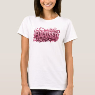 Koel Roze FOCUSED Maatwerk T-shirt