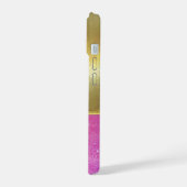 Koel roze goud ontwerp hoesje iPhone 15 case (Linkerkant)