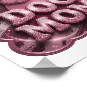 Koel Roze HOND MOEDER 3D Tekst Kunst Poster (Hoek)