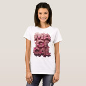 Koel Roze MEGA Tekst Ontwerp T-shirt (Voorkant volledig)