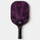Koel roze neon stervende explosie Aangepaste naam  Pickleball Paddle (Achterkant)