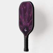 Koel roze neon stervende explosie Aangepaste naam  Pickleball Paddle (Links)