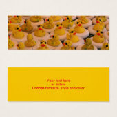 Koel Rubber Duckies Mini Bladwijzer Mini Visitekaartjes (Voorkant /achterkant)
