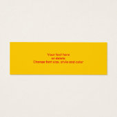 Koel Rubber Duckies Mini Bladwijzer Mini Visitekaartjes (Achterkant)