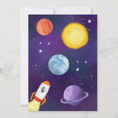 Koel ruimte twee de maanplaneten 2e verjaardag kaart (Achterkant)