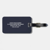 Koel ruimtethema - Astronauts & raketschilden Bagagelabel (Achterkant horizontaal)