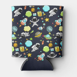 Koel ruimtethema - Astronauts & raketschilden Blikjeskoeler