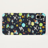 Koel ruimtethema - Astronauts & raketschilden Case-Mate iPhone Case (Achterkant (horizontaal))