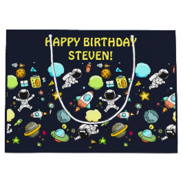 Koel ruimtethema - Astronauts & raketschilden Groot Cadeauzakje