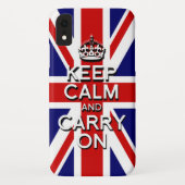 Koel rustig op de Britse vlag Case-Mate iPhone Case (Achterkant)