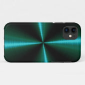 Koel RVS metaal 2 Case-Mate iPhone Case (Achterkant (horizontaal))