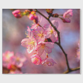 Koel Sakura-bloemen op een Cherry-boom Cadeaupapier (Vlak)