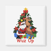 Koel Santa en rendiermagneet Magneet (Voorkant)